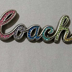 Rainbow Coach Keychain/Bag Charm